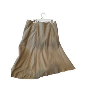 EastFifth Petite Beige Pleated Skirt Womans 10P